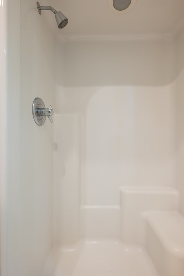 bathroom featuring walk in shower