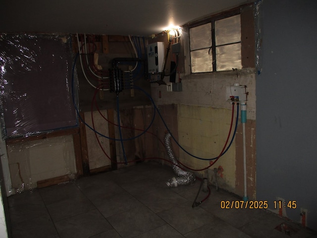 view of basement