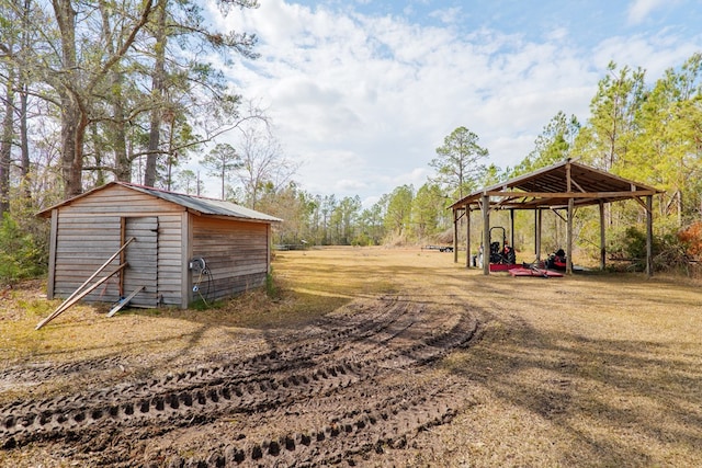 view of outbuilding