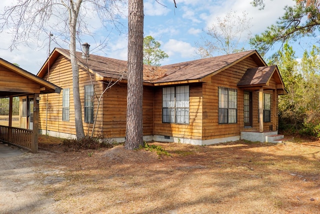 view of side of property