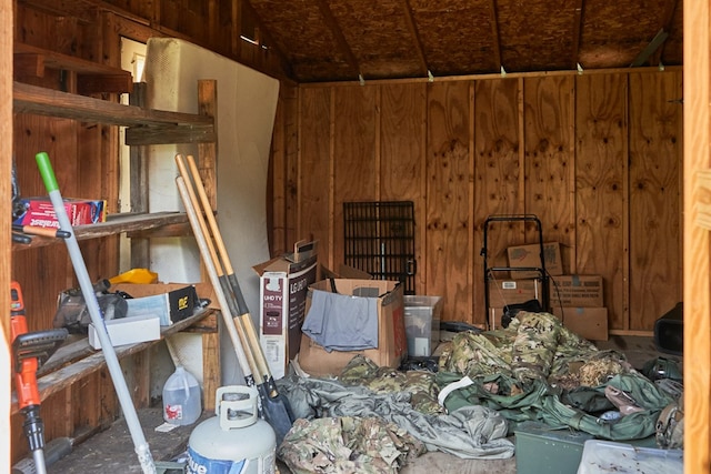 view of storage room