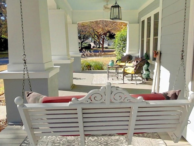 view of patio / terrace featuring a porch