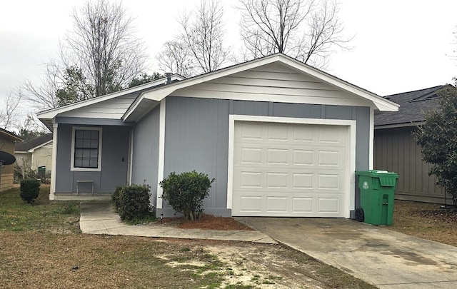 ranch-style house with a garage