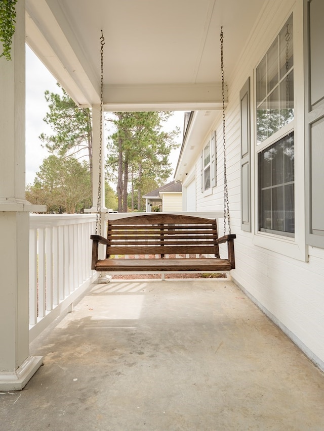 view of patio / terrace featuring covered porch