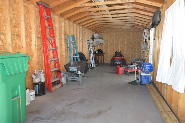 view of storage area