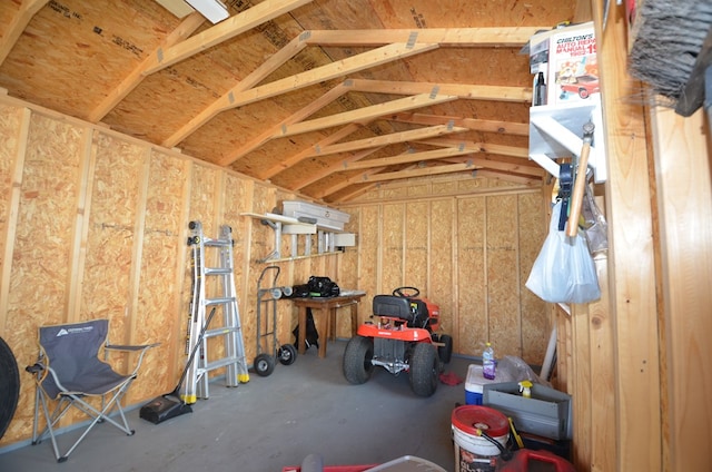 view of storage room