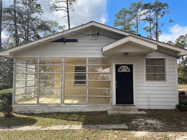 view of front of home