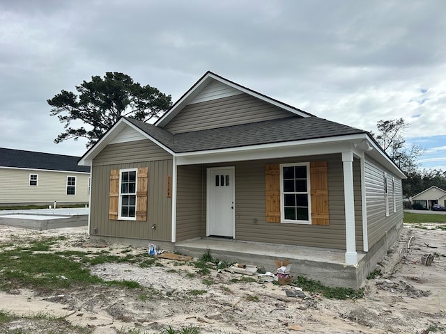 view of front of house with covered porch