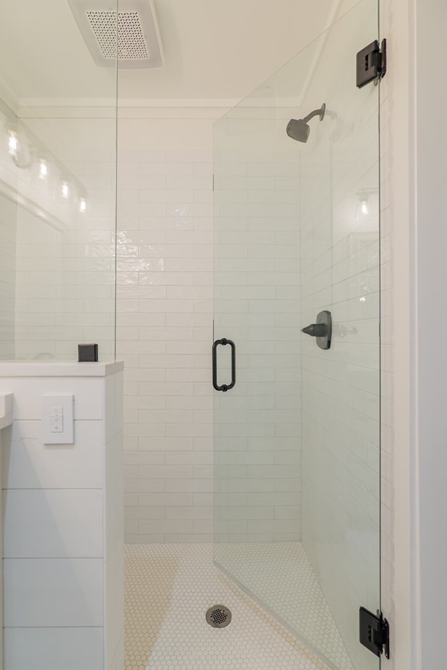 bathroom with walk in shower