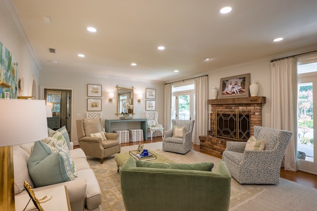 793 Lake Laurie Dr, Valdosta, GA 31605 - living room featuring plenty of natural light, crown molding, and recessed lighting
