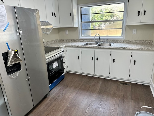 kitchen with white cabinets and sink