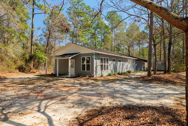 exterior space with fence