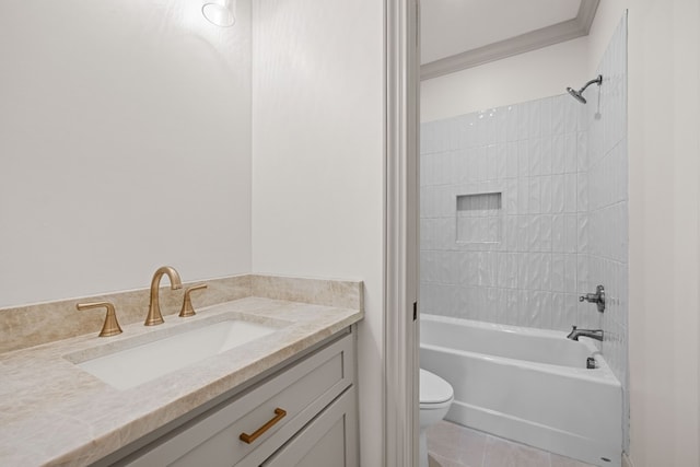 2204 N Oak St, Valdosta, GA 31602 - bathroom featuring shower / washtub combination, vanity, and tile patterned floors