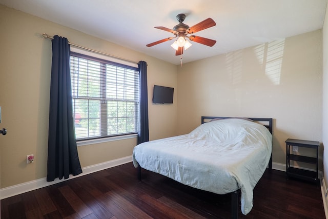 5187 Branch Point Dr, Valdosta, GA 31605 - bedroom with wood finished floors, multiple windows, and ceiling fan