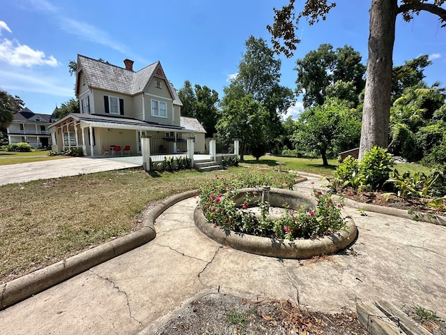 exterior space featuring a porch