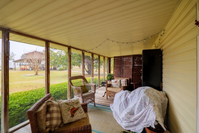 view of sunroom