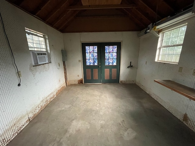 4145 Hamilton Cir, Valdosta, GA 31605 - interior space featuring french doors and cooling unit