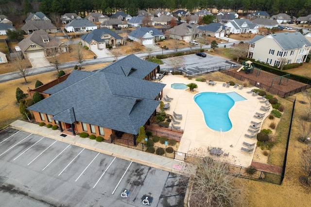 3902 Island Creek Rd, Valdosta, GA 31601 - aerial perspective of suburban area with a pool area