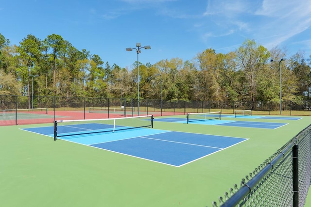 view of tennis court