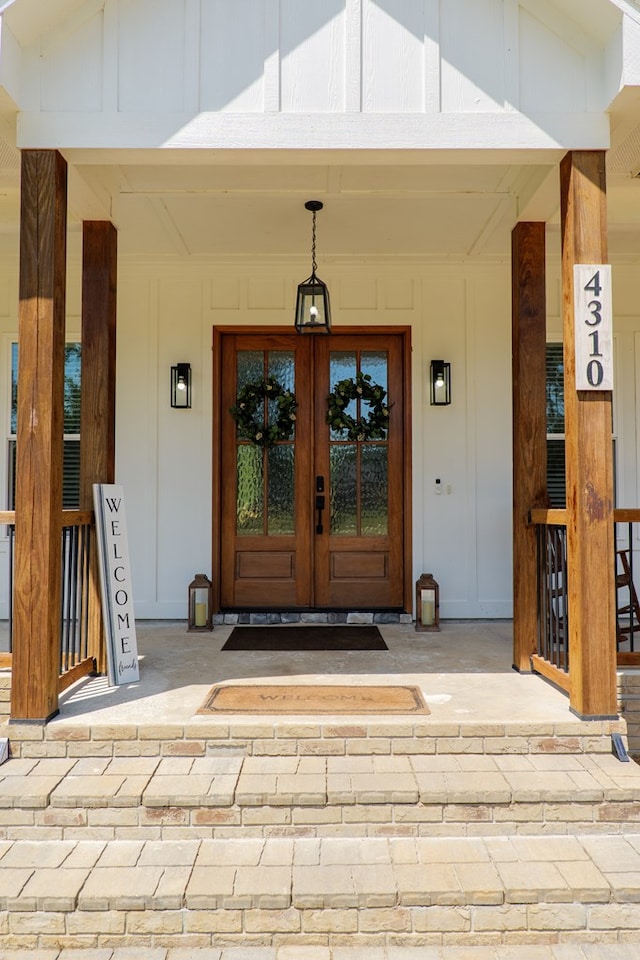 4310 Old Quitman Hwy, Valdosta, GA 31601 - property entrance featuring french doors and covered porch
