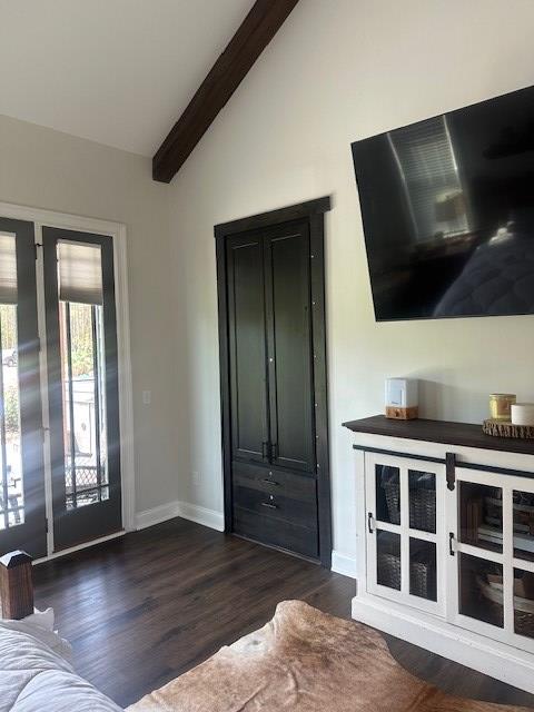 35 Tyler Rd, Naylor, GA 31641 - living area featuring dark wood-style flooring and baseboards