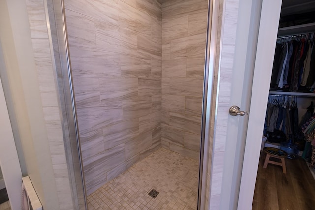 4809 Brown Cat Cir, Hahira, GA 31632 - full bathroom featuring a stall shower and a spacious closet
