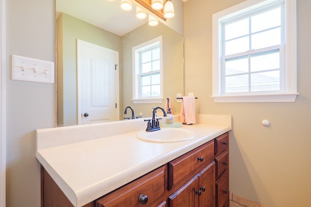 bathroom with vanity