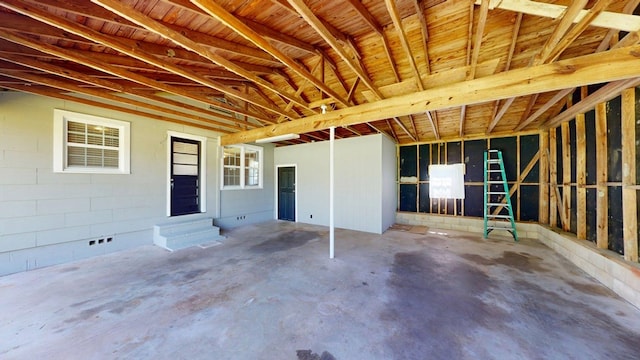 5408 S Camellia Dr, Valdosta, GA 31601 - miscellaneous room with unfinished concrete floors