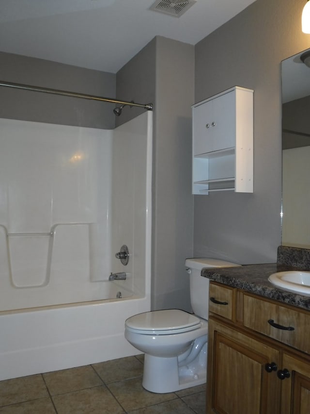 3575 Beulah Cir, Valdosta, GA 31605 - full bath with tile patterned flooring, vanity, and bathtub / shower combination