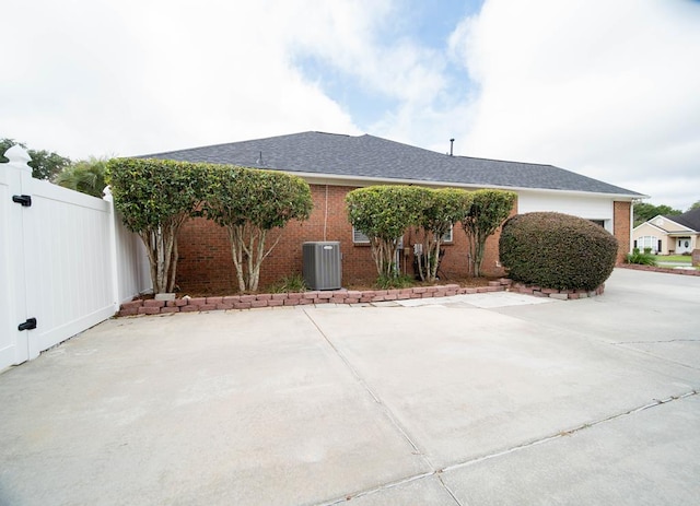 view of home's exterior featuring a patio area