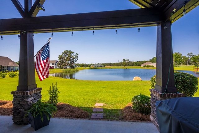 5643 Timberwind Cir, Lake Park, GA 31636 - view of patio / terrace with a water view