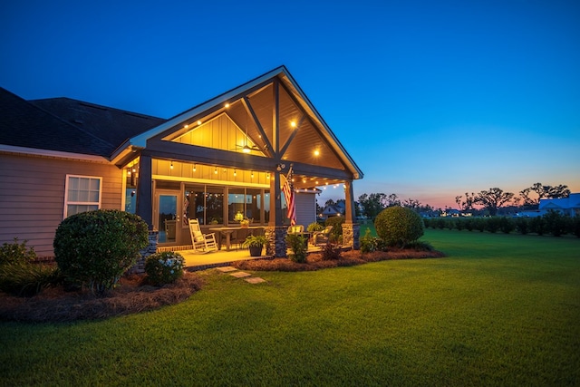 5643 Timberwind Cir, Lake Park, GA 31636 - view of green lawn with a patio