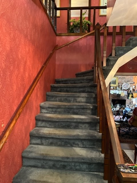 view of stairs