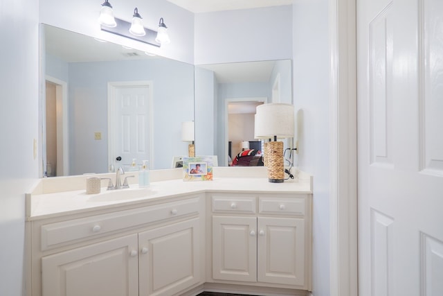 bathroom with vanity