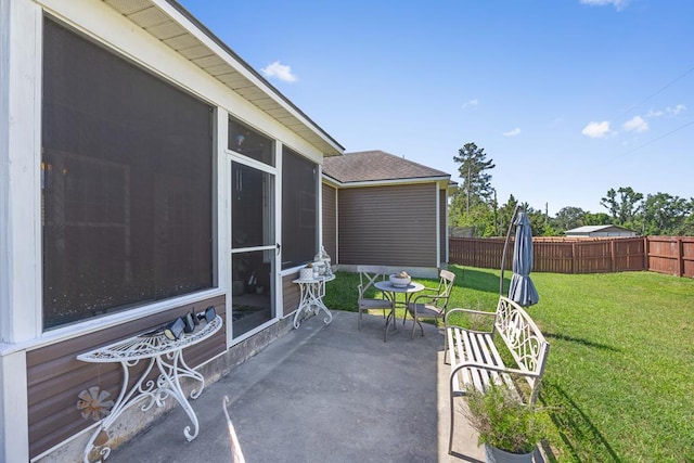 4186 Bowen Way, Valdosta, GA 31605 - view of patio with a sunroom and outdoor dining space