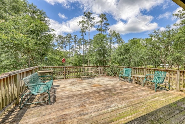8262 Troupeville Rd, Valdosta, GA 31602 - deck featuring view of wooded area