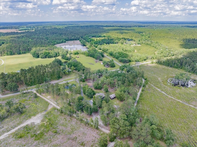 8262 Troupeville Rd, Valdosta, GA 31602 - aerial view of property and surrounding area with a heavily wooded area and rural landscape