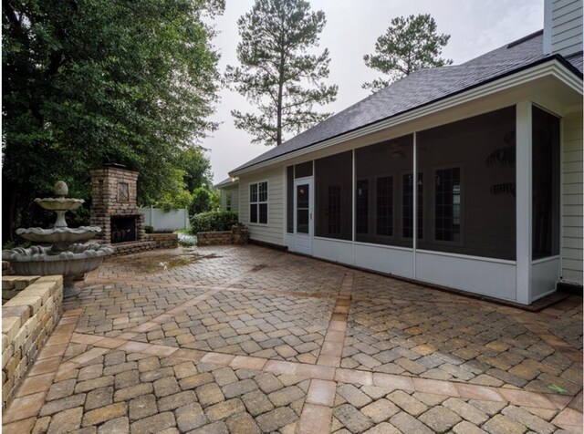 4311 Mossy Creek Rd, Valdosta, GA 31602 - view of patio featuring a sunroom