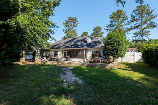 4311 Mossy Creek Rd, Valdosta, GA 31602 - rear view of property with a patio area