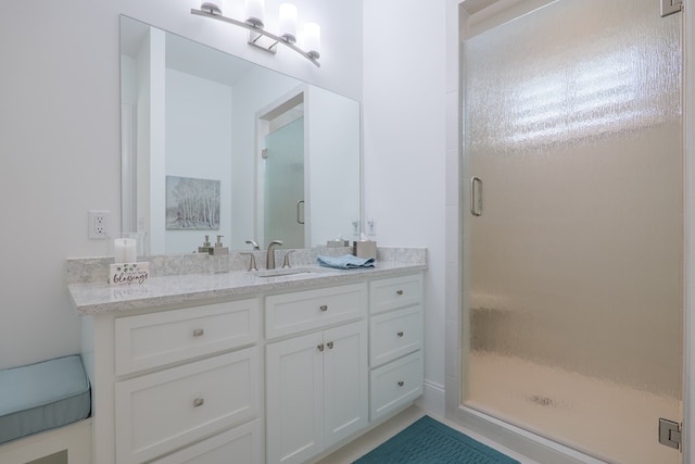 3870 Timber Ridge Rd, Valdosta, GA 31601 - full bathroom with vanity and a stall shower