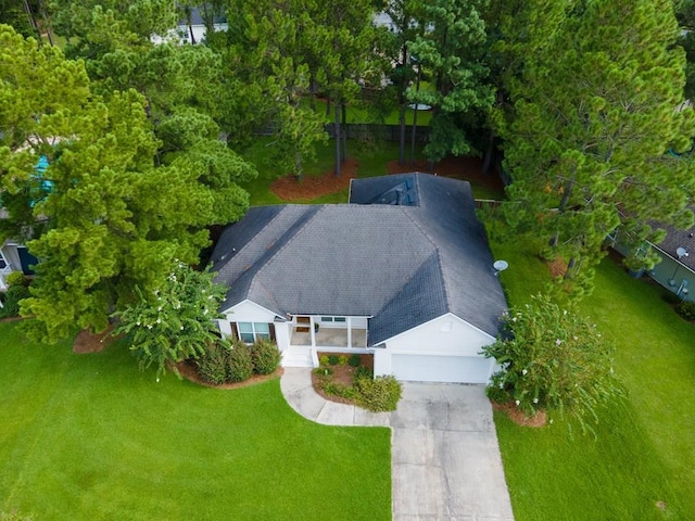 birds eye view of property