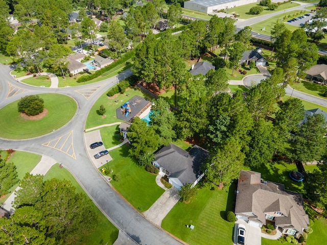 aerial view featuring a residential view