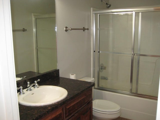 3745 Old Vine Way, Valdosta, GA 31605 - full bath featuring toilet, enclosed tub / shower combo, and vanity