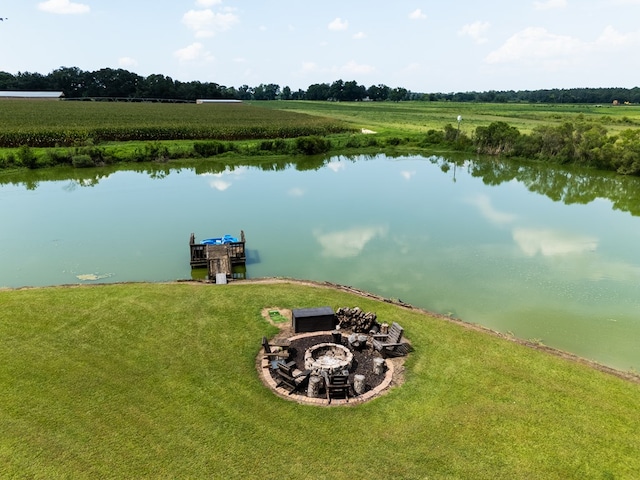 203 Murray Mccranie Rd, Norman Park, GA 31771 - water view featuring a fire pit and rural landscape