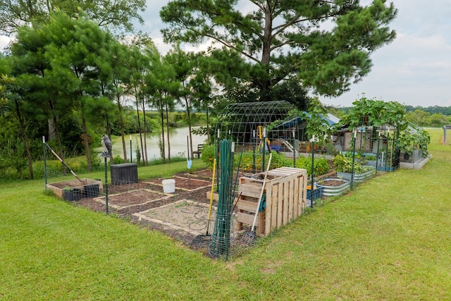 203 Murray Mccranie Rd, Norman Park, GA 31771 - view of jungle gym with a garden, a water view, and a yard