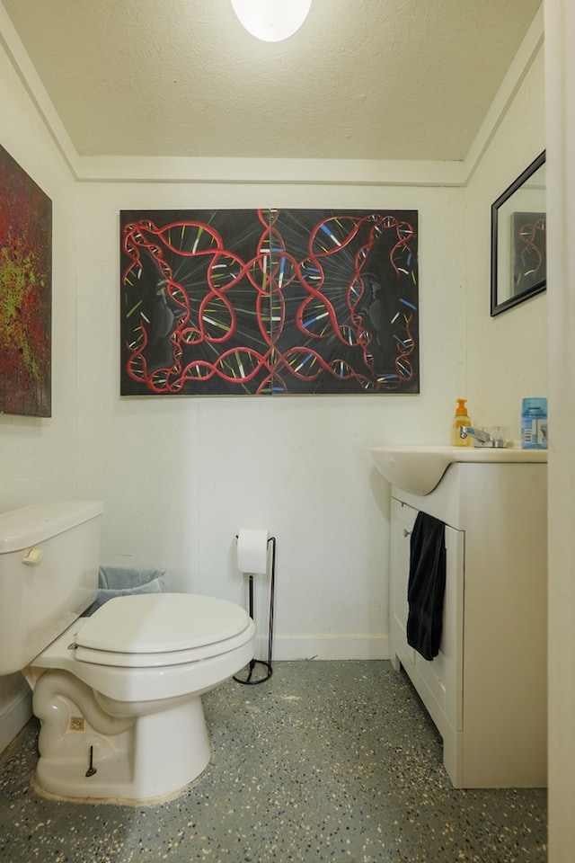 203 Murray Mccranie Rd, Norman Park, GA 31771 - half bath with vanity and speckled floor