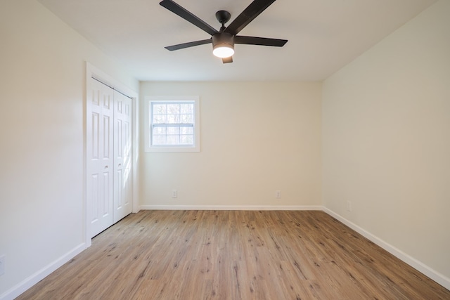 6041 NE Edmundson Rd, Hahira, GA 31632 - unfurnished bedroom featuring wood finished floors, baseboards, and a closet