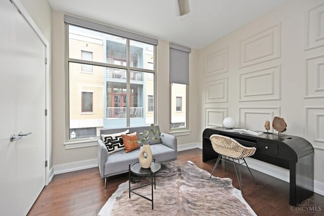 1 Mercer St Unit 204, Cincinnati, OH 45202 - office space with baseboards and wood finished floors