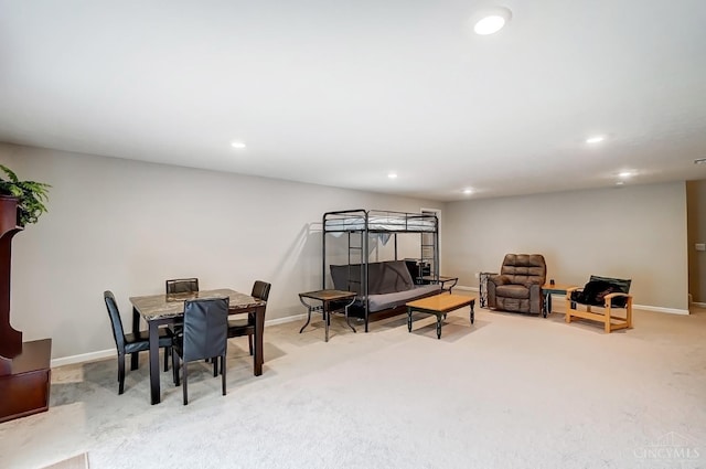 61 Goldfish Ln, Pierce Twp, OH 45102 - living area with light carpet, recessed lighting, and baseboards