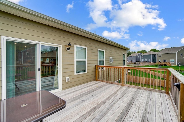 61 Goldfish Ln, Pierce Twp, OH 45102 - wooden deck with a residential view